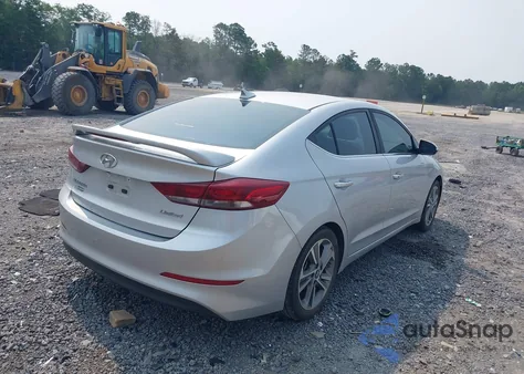 2018 Hyundai Elantra Limited from USA, damaged, VIN KMHD84LF6JU505516